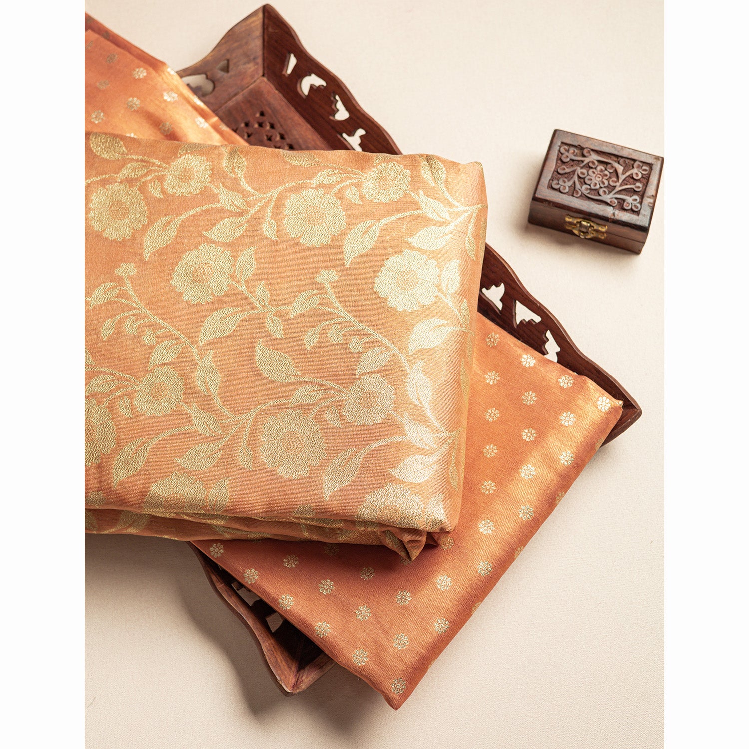 SEMI TISSUE BROCADE FABRIC