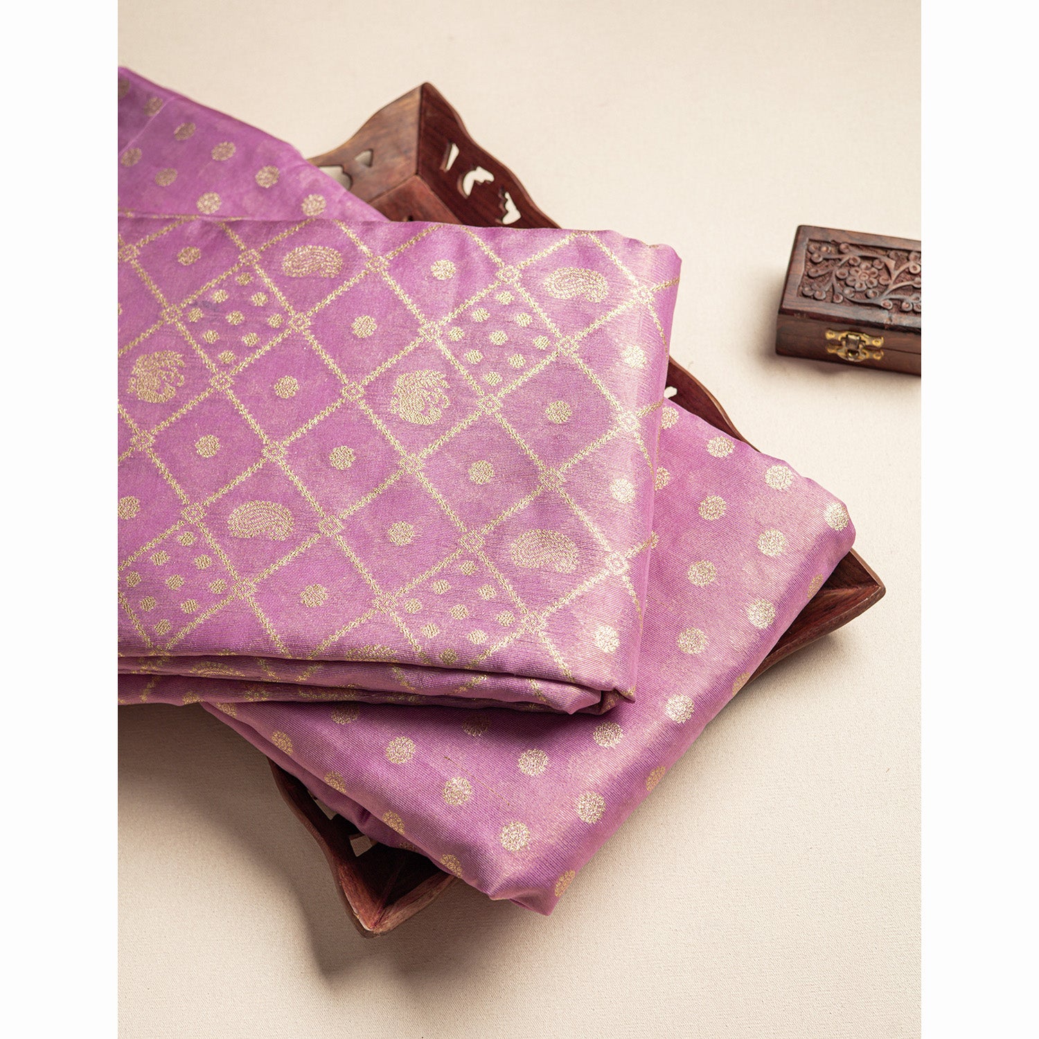 SEMI TISSUE BROCADE FABRIC
