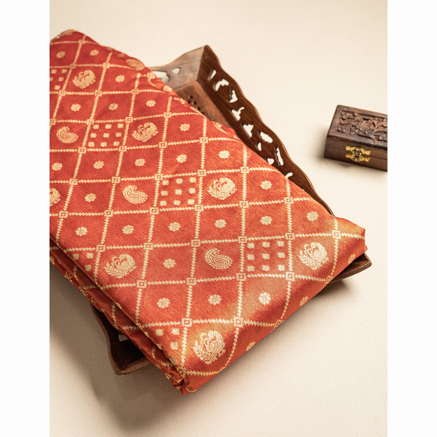 SEMI TISSUE BROCADE FABRIC