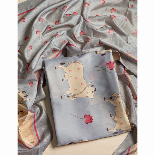 SOFT SILK PICHWAI 2 PIECE SUIT SET