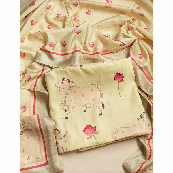 SOFT SILK PICHWAI 2 PIECE SUIT SET