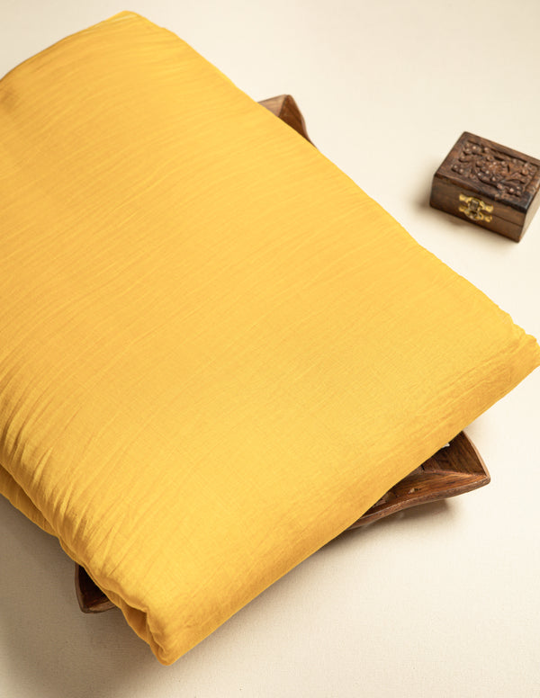 PURE MUL CHANDERI DYED PLAIN FABRIC