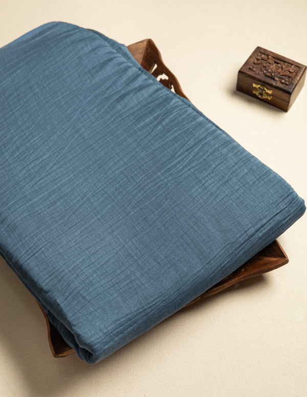 PURE MUL CHANDERI DYED PLAIN FABRIC