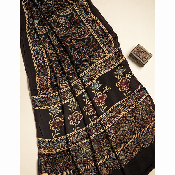 PURE MODAL SILK AJRAKH DUPATTA