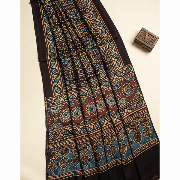 PURE MODAL SILK AJRAKH DUPATTA