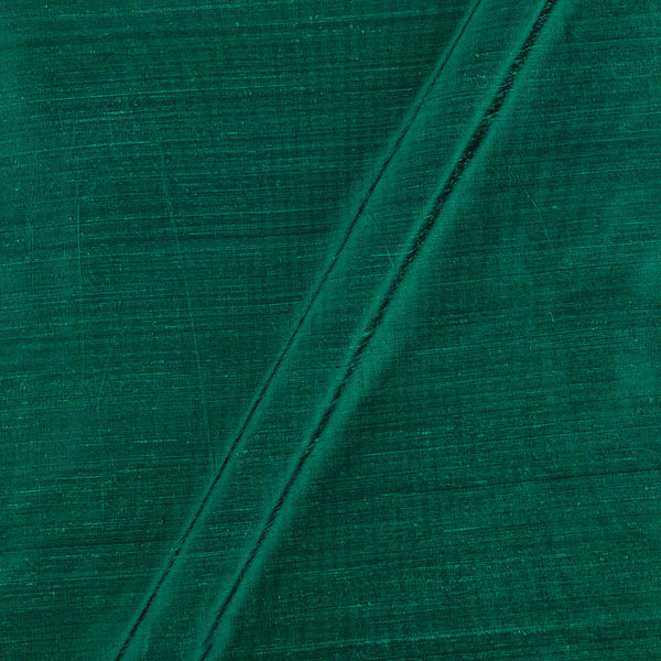 Mens Plain Double Shade Peacock Green Satin Pure Silk 10 Meter Shirt F