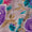 Poly Crepe Lilac Colour Floral Butta Print 43 Inches Width Fabric freeshipping - SourceItRight