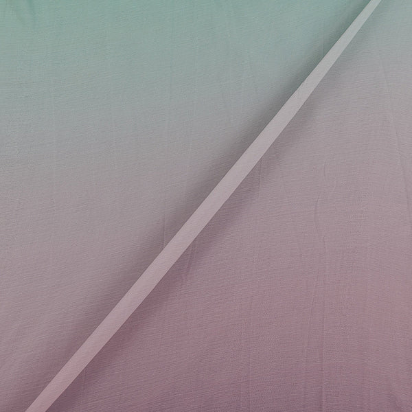 Ombre Chiffon Mint To Dusty Rose Colour 43 Inches Width Fabric freeshipping - SourceItRight