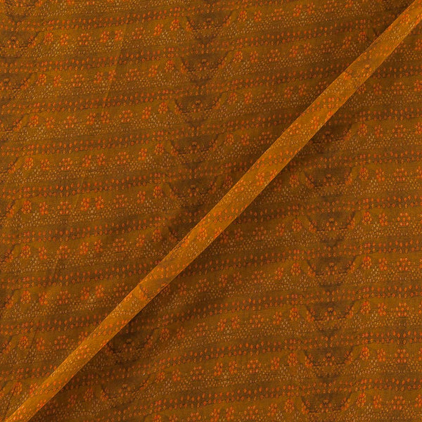 Viscose Organza Rust Colour Bandhani Print 45 Inches Width Fabric freeshipping - SourceItRight