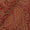 Buy Upscaled Cotton Brick Colour Coral Paisley Print With Two Side Zari Border Natural Kalamkari Fabric Online 2074AMA
