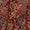 Buy Cotton Brick Colour Floral Jaal Print Natural Kalamkari Fabric Online 2074ANT