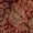 Buy Cotton Brick Red Colour Floral Jaal Pattern Natural Kalamkari Fabric 2074EV Online