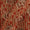 Buy Cotton Brick Red Colour Geometric Pattern Natural Kalamkari Fabric 2074FX Online