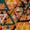 Moss Crepe Fanta Orange Colour Digital Geometric Print 46 inches Width Fabric freeshipping - SourceItRight