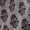 Buy Tabby Silk Feel Grey Colour Floral Print Fabric Online 2124E