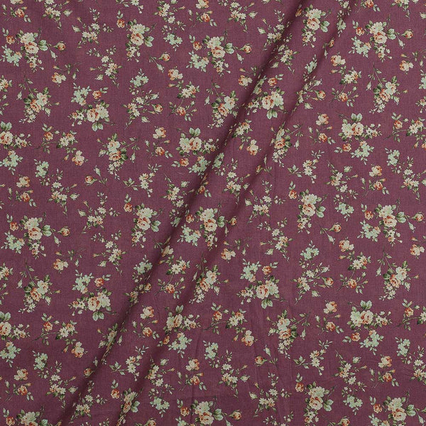 Cotton Mal [80 x 120] Dusty Rose Colour Floral Print 42 Inches Width Fabric freeshipping - SourceItRight