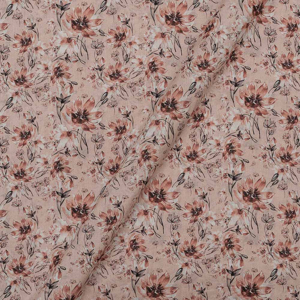 Super Fine Cotton (Mul Type) Ivory Colour Premium Digital Floral Print 42 Inches Width Fabric freeshipping - SourceItRight