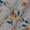 Super Fine Cotton (Mul Type) Ash Grey Colour Premium Digital Floral Print 42 Inches Width Fabric freeshipping - SourceItRight