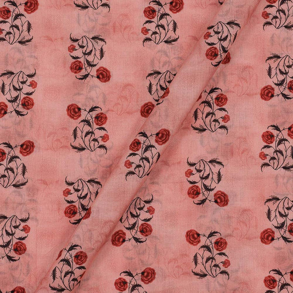 Super Fine Cotton (Mul Type) Sugar Coral Colour Premium Digital Sanganeri Print 43 Inches Width Fabric freeshipping - SourceItRight