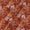 Modal Satin Brick Red Colour Floral Print 43 Inches Width Fabric freeshipping - SourceItRight
