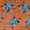 Modal Satin Apricot Colour Floral Print Fabric freeshipping - SourceItRight
