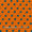 Crepe Orange Colour Polka Dot Print  43 Inches Width Poly Fabric freeshipping - SourceItRight