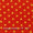 Crepe Poppy Orange Colour Polka Dot Print  43 Inches Width Poly Fabric freeshipping - SourceItRight