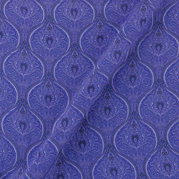 Buy Purple Colour Mughal Digital Print Poly Crepe Fabric Online 2177BK