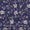 Organza Navy Blue Colour 43 Inches Width Digital Floral Jaal Print Poly Fabric freeshipping - SourceItRight
