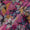 Buy Organza Pink Color Digital Floral Jaal Print Fabric 2223S Online
