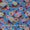 Viscose Georgette Cadet Blue Color Digital Floral Print Fabric freeshipping - SourceItRight