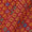 Chanderi Inspired Brick Colour 42 Inches Width Digital Geometric Print Fancy Fabric freeshipping - SourceItRight