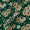 Poly Georgette Dark Green Colour Floral Jaal Print Fabric 2253AG