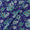 Poly Georgette Violet Colour Floral Jaal Print Fabric Online 2253AK 