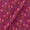 Poly Georgette Magenta Colour Floral Print Fabric 2253BD