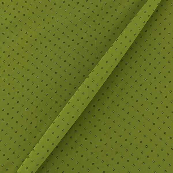  Georgette Green Colour Bandhani Print Poly Fabric 2253BU