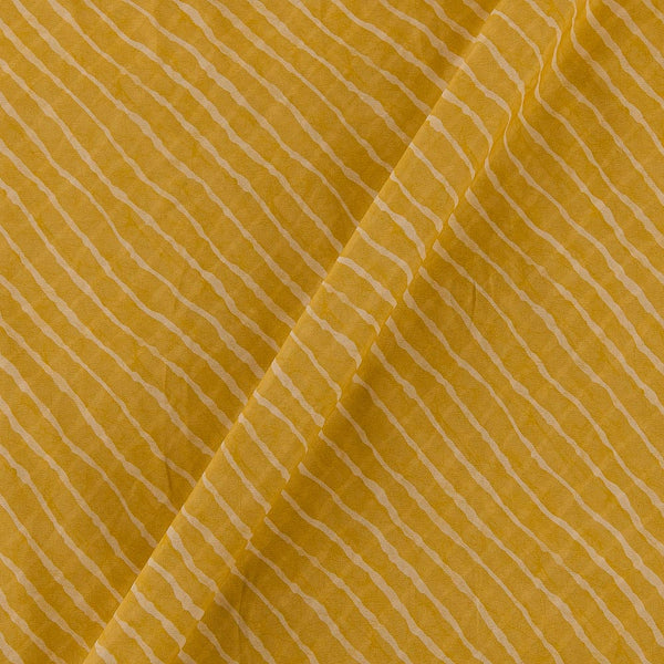 Georgette Mustard Colour Leheriya Print Poly Fabric Online 2253CL10