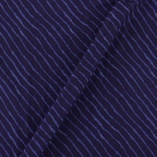Georgette Violet Blue Colour Leheriya Print 45 Inches Width Fabric