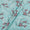 Crepe Type Aqua Sky Colour 43 Inches width Digital Floral Print Flowy Fabric freeshipping - SourceItRight