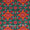 Mashru Gaji Peacock Green Colour Digital Patola Print 45 Inches Width Fabric freeshipping - SourceItRight