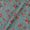 Premium Pure Linen Cambridge Blue Colour Floral Print Fabric Online 2289X