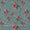 Premium Pure Linen Cambridge Blue Colour Floral Print Fabric Online 2289X