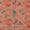 Silver Chiffon Peach Orange Colour Digital Leaves Print Poly 46 Inches Width Fabric freeshipping - SourceItRight