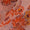 Buy Silver Chiffon Peach Orange Colour Digital Floral Print Poly Fabric 2290AK Online