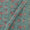 Silver Chiffon Aqua Marine Colour Digital Floral Print Poly Fabric Online 2290CX