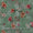 Silver Chiffon Laurel Green Colour Digital Floral Print Poly Fabric Online 2290DW