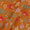 Buy Premium Digital Twill Dobby Mustard Orange Colour Floral Jaal Print Poly Fabric Online 2298AE