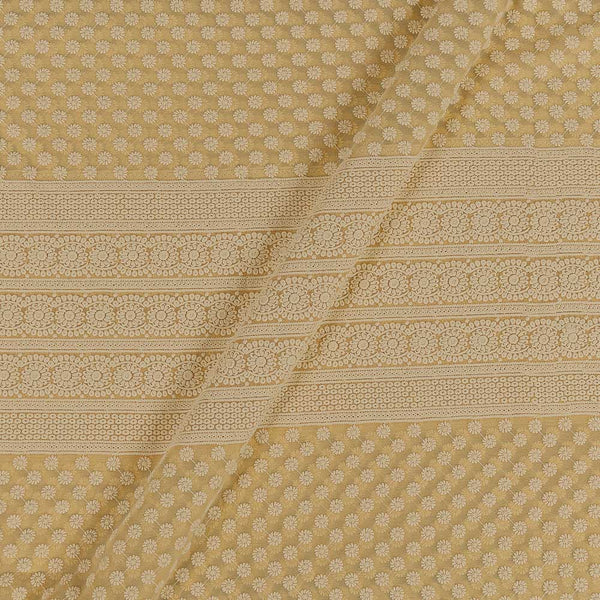 Georgette Lemon Yellow Colour 49 Inches Width Schiffli Embroidered Fabric freeshipping - SourceItRight