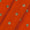 Buy Velvet Fanta Orange Colour Tikki Embroidered Fabric Online 3029T