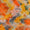 Buy Chinon Chiffon Multi Colour Tie Dye Print Artificial Mirror Embroidered Fabric Online 3116K
